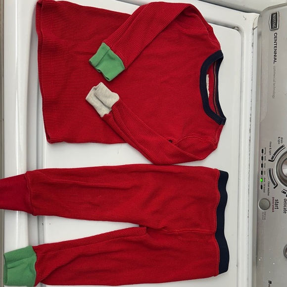 Crewcuts Red Thermal Christmas pajama set - Picture 1 of 4